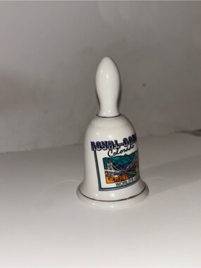 Royal Gorge Colorado White Souvenir Porcelain Bell
